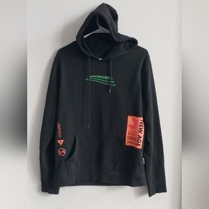 Brooklyn Cloth manufacturing Co. endless waves black hoodie size medium